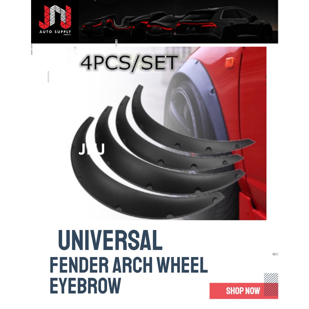 Universal Flexible 50mm Fender Flares – 4-Piece Set For Wide Body Wheel Arches