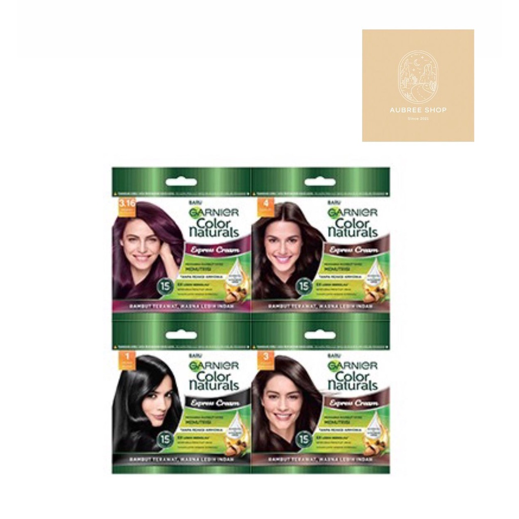 [FS]GARNIER HAIR COLOUR NATURALS EXPRESS CREAM SACHET 20ML Shopee