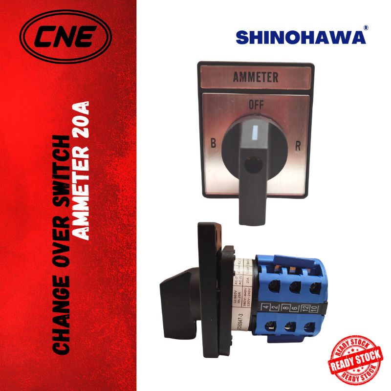 【🔥READY STOCK🔥】SHINOHAWA 20A Cam Switch Selector Rotary Ammeter Ampere ...