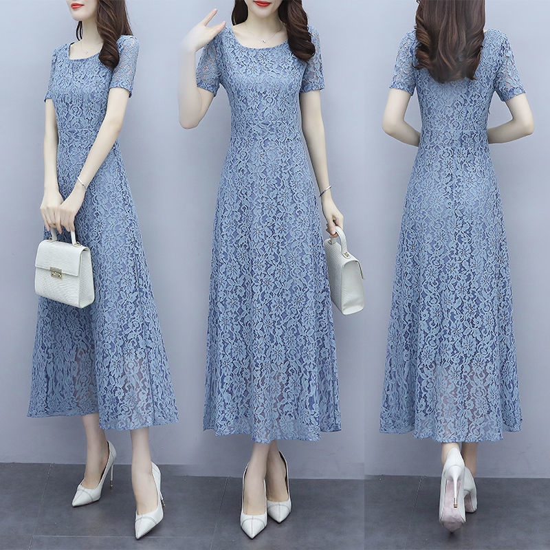 Simple lace dress design sales