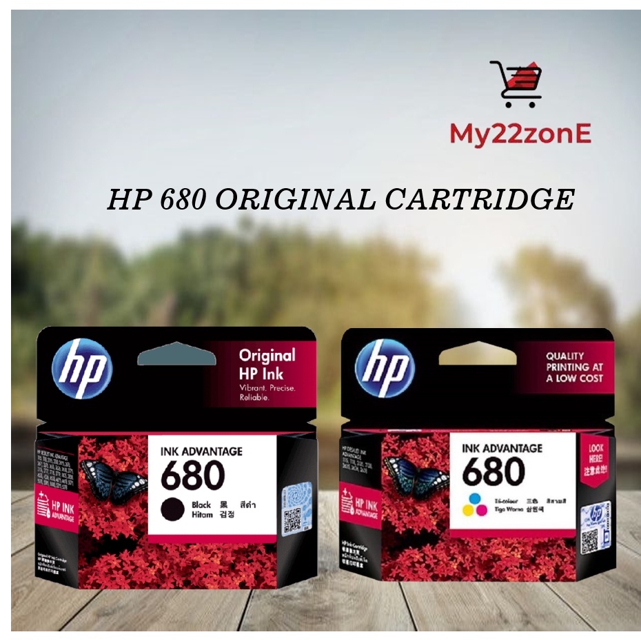 HP 680 BLACK/COLOUR ORIGINAL Ink Cartridge | Shopee Malaysia