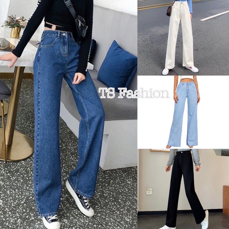 🔥🔥Ready Stock🔥🔥Women’s Denim Long palazzo👖 | Shopee Malaysia