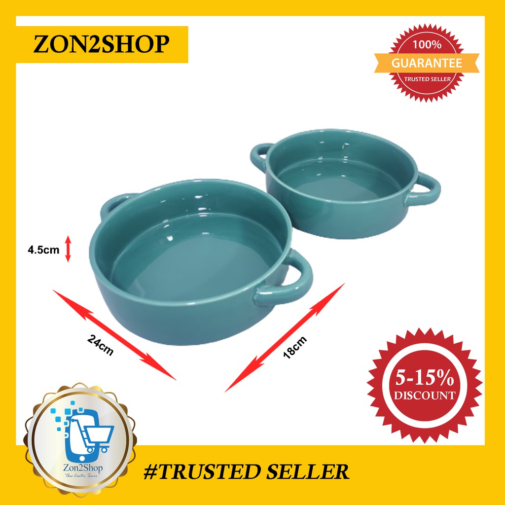 (PREMIUM QUALITY) NORDIC CERAMIC RICE BOWL WITH HANDLE (BARANG