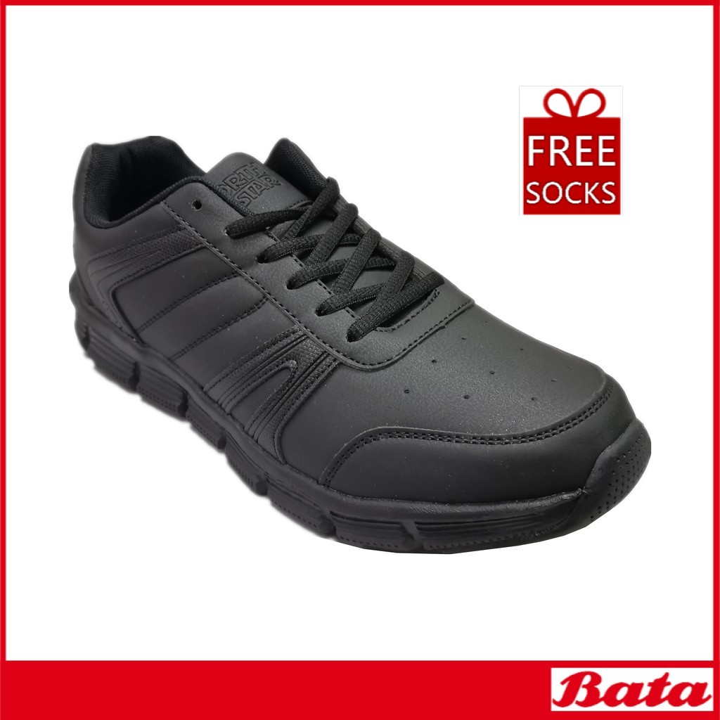 Bata Notrh Star [size 5 12 ] Kasut Sekolah Hitam Sneakers Kasut Sekolah