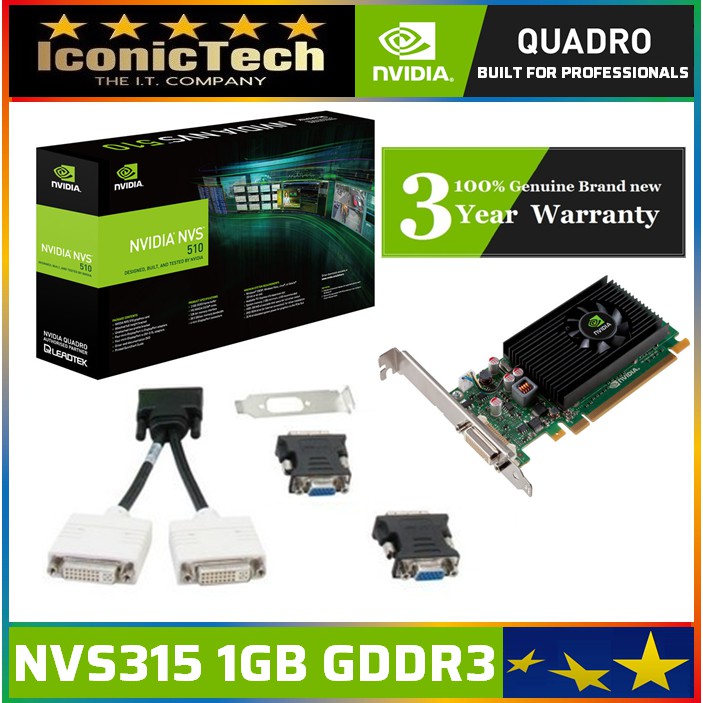 NVIDIA Quadro NVS 315 1GB D3 QUADRO NVS 315 Workstation Graphics Card Shopee Malaysia