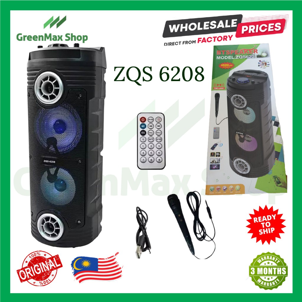 Super Bass Wireless ZQS-6208/Bluetooth Speaker/BT Speaker/Portable ...