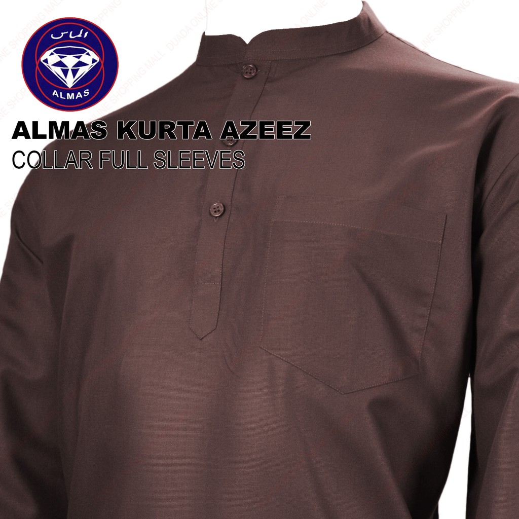 ALMAS KURTA AZEEZ WITH COLLAR FULL SLEEVES Shopee Malaysia