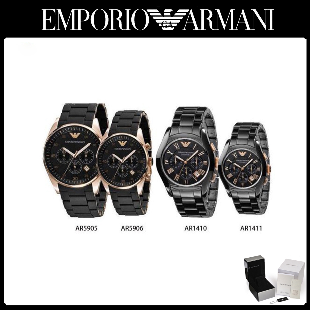 Ready to ship Emporio Armani 100 Original AR5905 AR5906 AR1410 AR1411 Brand Name Watches AR Watches women men watch