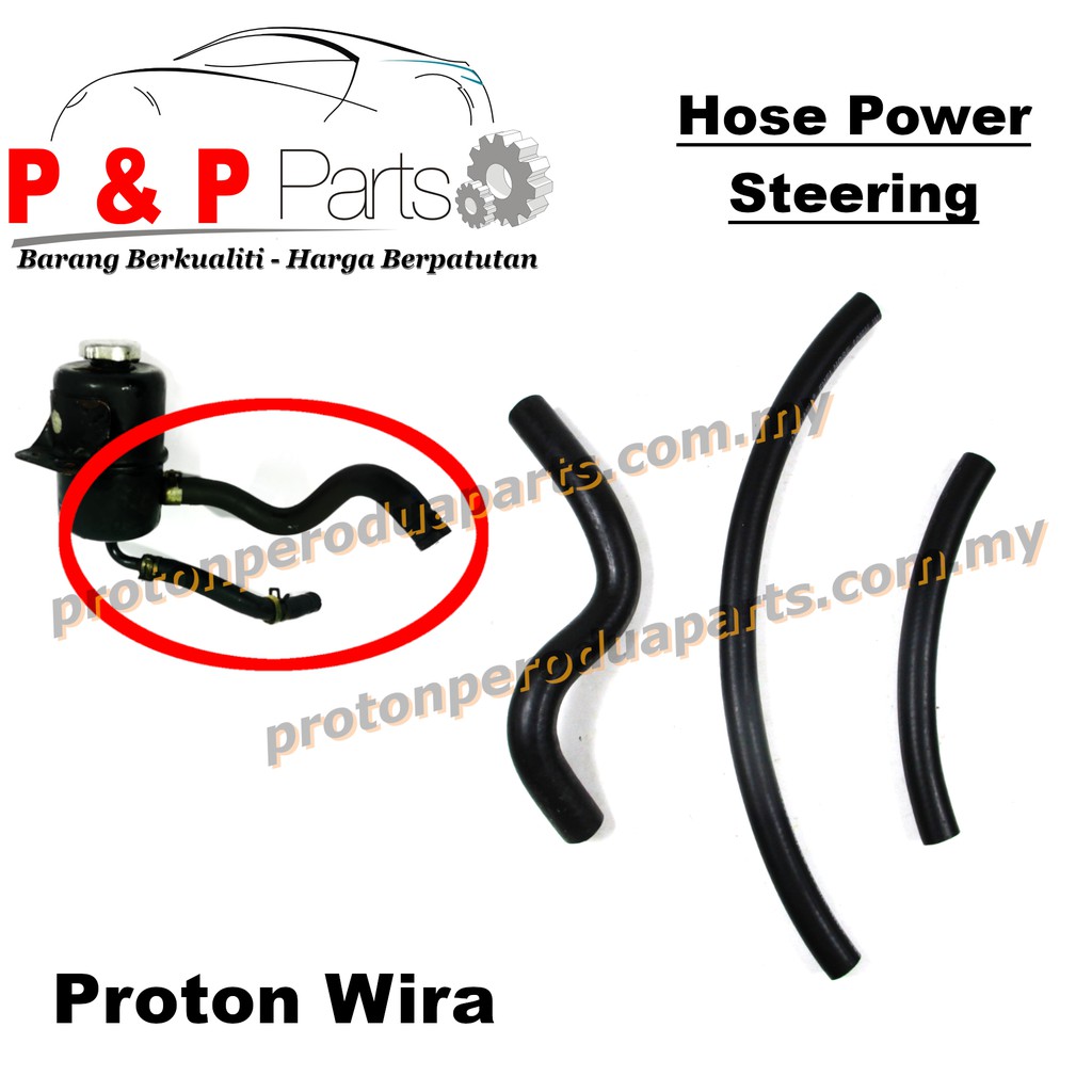 Hose Power Steering Tank Tangki Hos Proton Wira 1.3 1.5 3pcs SET