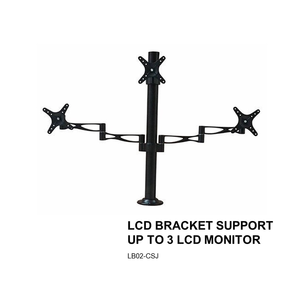 LCD BRACKET SUPPORT UP TO 3 LCD MONITOR | Shopee Malaysia