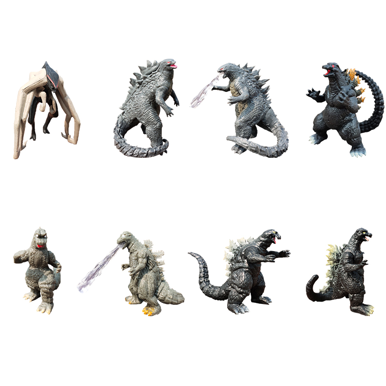 Lot De 8 Figurines Godzilla VS King Kong MUTO - PVC, 2 Pouces (5 Cm), Toppers à Gâteau - Neuf