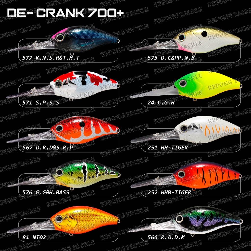 RIPPLE-ASH Fishing lure DE-CRANK 700+ FLOATING BAITS LURES Zero