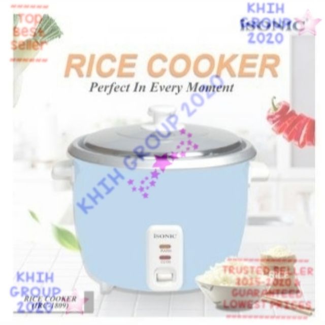 🌠🌠🌠PROMOSI PERIUK NASI MURAH BRAND: ISONIC@XMA RICE COOKER 1&1.8 LITER ...
