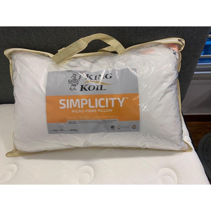 KingKoil Simplicity MicroFibre Pillow Shopee Malaysia