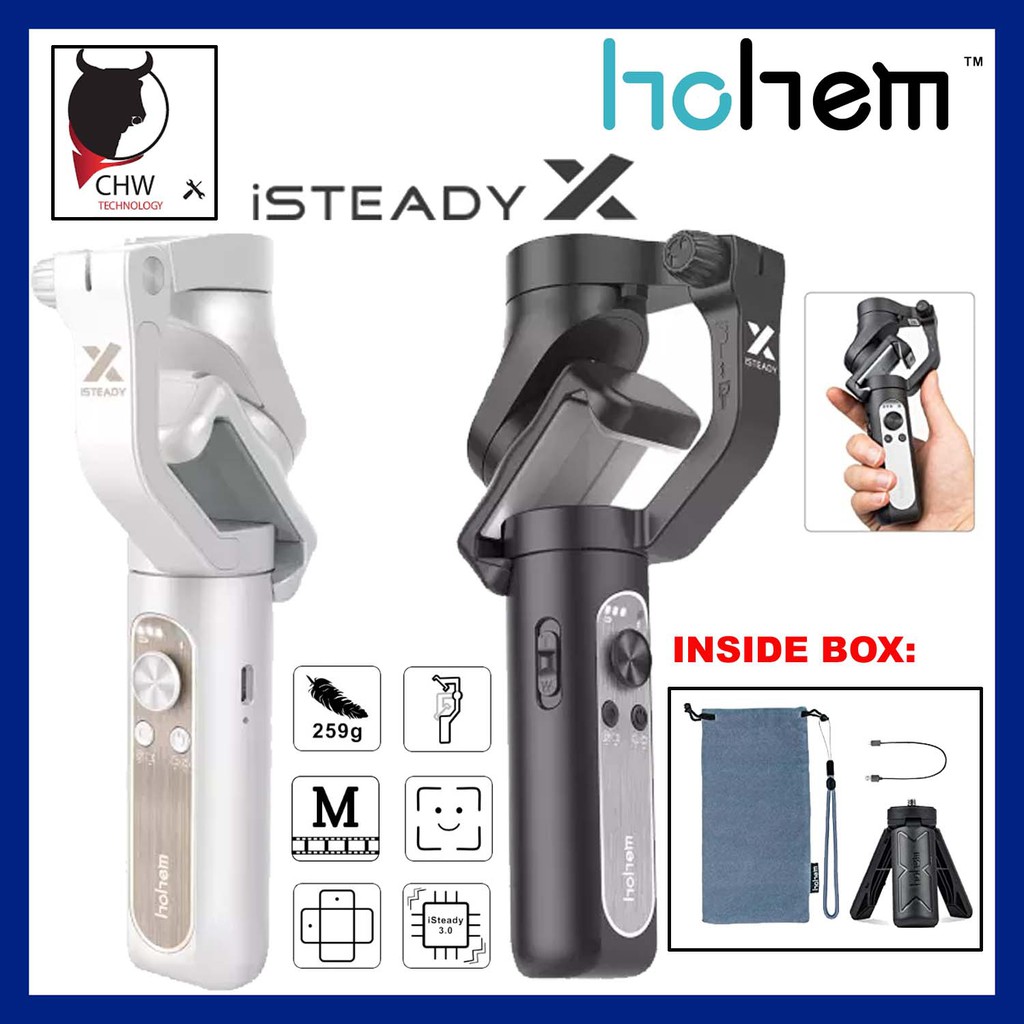 HOHEM ISTEADY X 3-AXIS PALM GIMBLE FOR SMARTPHONE | Shopee Malaysia