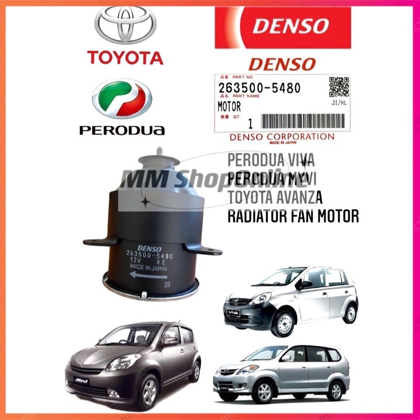PERODUA MYVI VIVA TOYOTA AVANZA AIRCOND RADIATOR COOLING FAN MOTOR