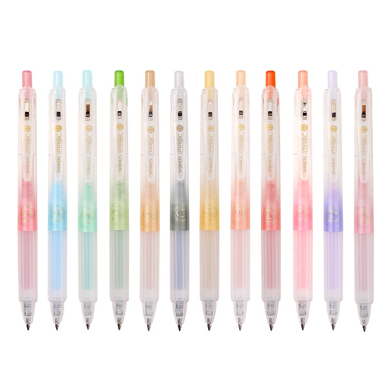PenLab 1pcs Zodiac Signs Gel Pen Set Magic Clip 12 Constellation Juice ...