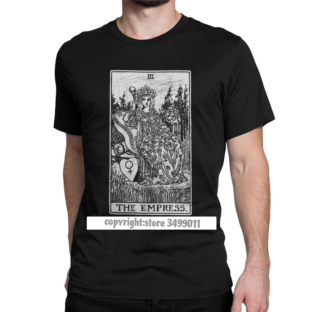 Cotton T-Shirt Vintage The Empress Tarot Card Major Arcana tune Telling ...