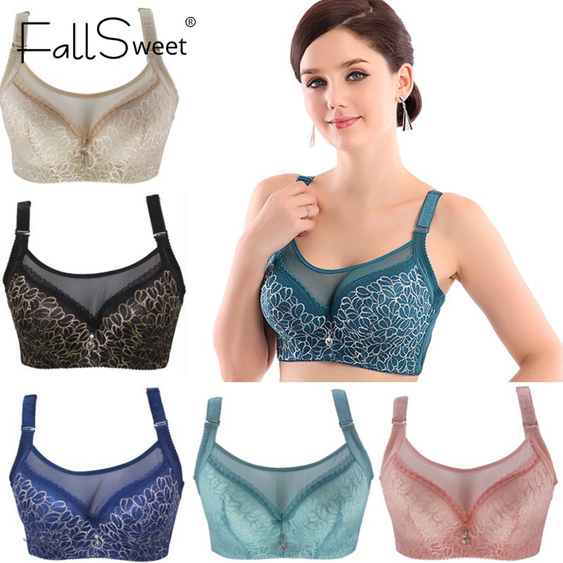 FallSweet Bralette Big Size Lace Underwear Push Up Bras Intimates Female  Bra