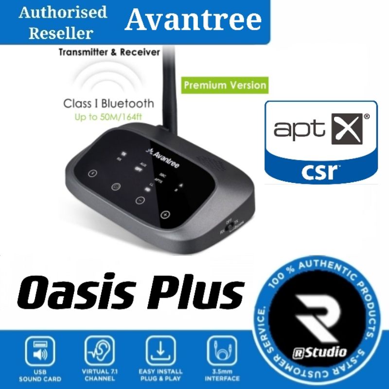 Avantree TC500P Oasis Plus Long Range Bluetooth Transmitter Receiver Bypass 3in1 Shopee Malaysia