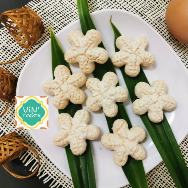 Kuih Bangkit Asli 🌸 Tapioca Cookies Original 🌺 Coconut Cookies 😋 Kuih ...