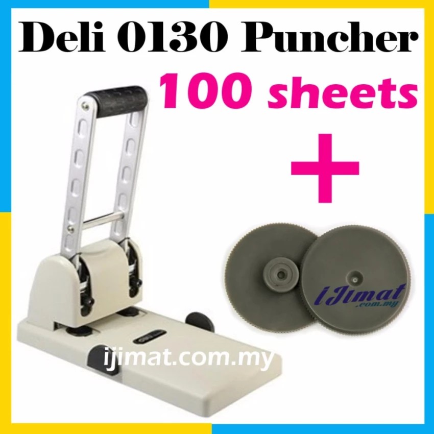 Deli 0130 Heavy Duty Punch Machine Paper Puncher 0130 Can Use 100