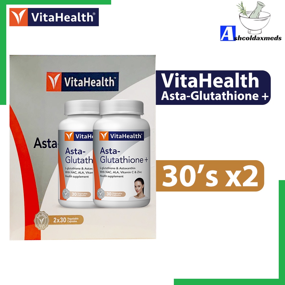 Vitahealth Asta-Glutathione Plus 30'S/30'SX2 EXP01/2025 | Shopee Malaysia