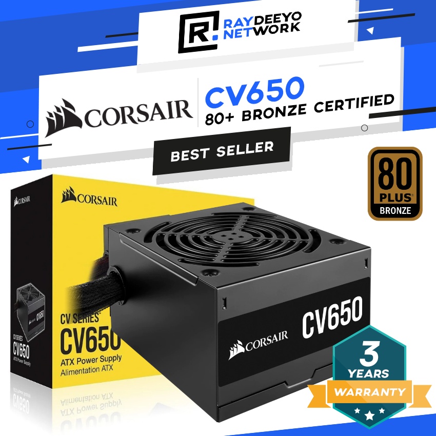 Corsair CV Series CV550 / CV650 / CV750 550W / 650W / 750W Power Supply ...