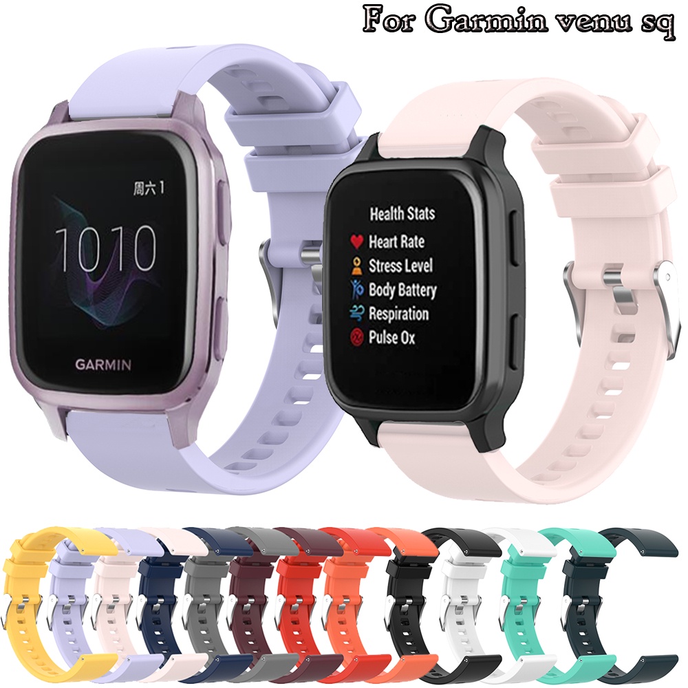 Silicone 20mm Watchstrap Band For Garmin venu sq Smart Wristband For Garmin Venu Move3 vivomove Bracelet Wriststrap Shopee Malaysia