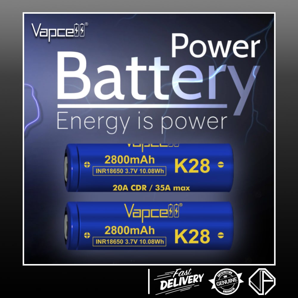 Original Vapcell K Inr V Mah A A High Drain Rechargeable Battery Shopee