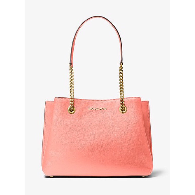 Michael Kors Teagan Large Pebbled Leather Shoulder Bag Shopee Malaysia