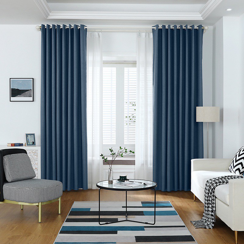 100% Blackout Curtain UV Protection Shading Curtain For Living Room ...