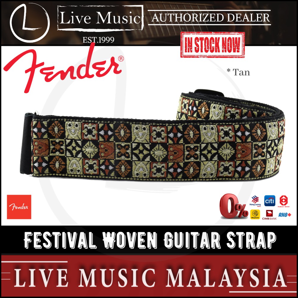 Fender festival deals guitar strap