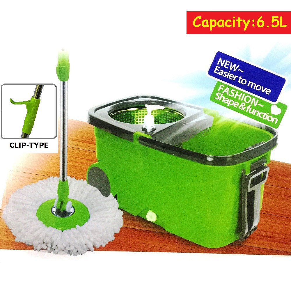 spin mop handle mop lantai baldi mop Magic Easy Microfiber Cloth Spin