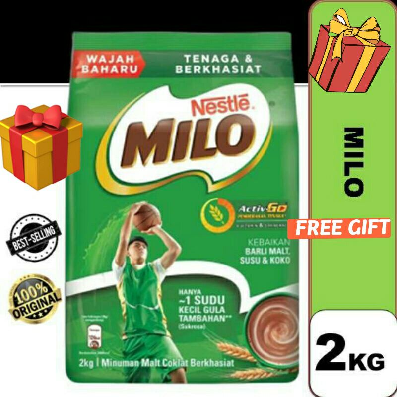 AEON/MILO Activ-Go Chocolate Malt Powder (2kg)/ECO | Shopee Malaysia