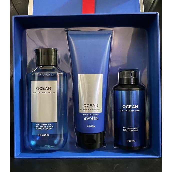 💯Original BBW Ocean Men's Gift Set Full Size with Exclusive Gift Box by ...