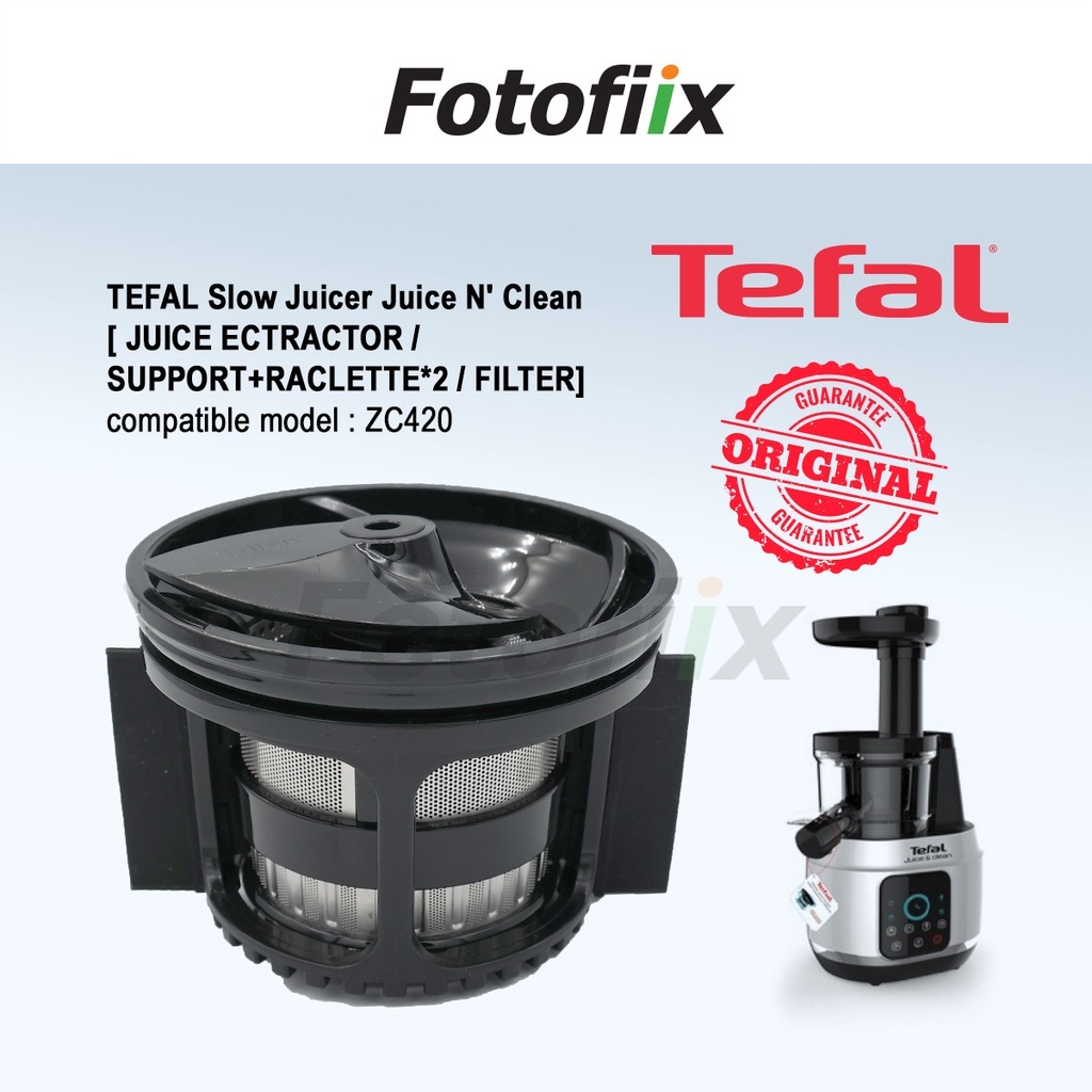 TEFAL Slow Juicer Juice N' Clean [ JUICE ECTRACTOR / SUPPORT+RACLETTE*2