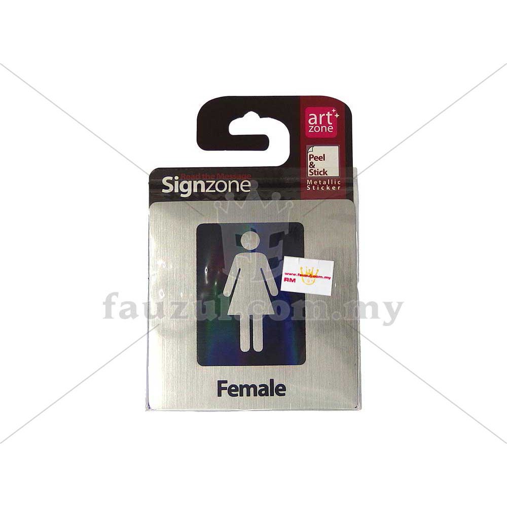 Female Metallic Sticker Sign | Shopee Malaysia