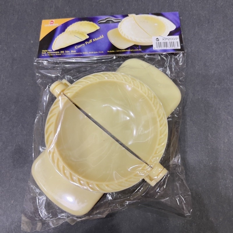 Acuan Karipap Curry Puff Putih Kelim Cantik Plastic Curry Puff Mould S ...