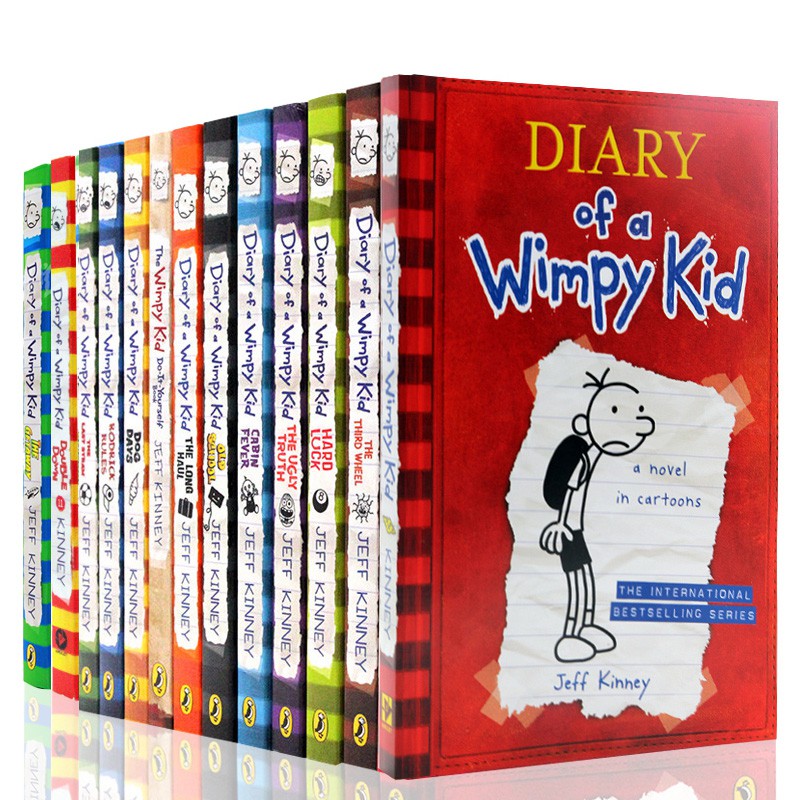 (13 books) Diary Of A Wimpy Kid 1-13 Boxset - Jeff Kinney | Shopee Malaysia