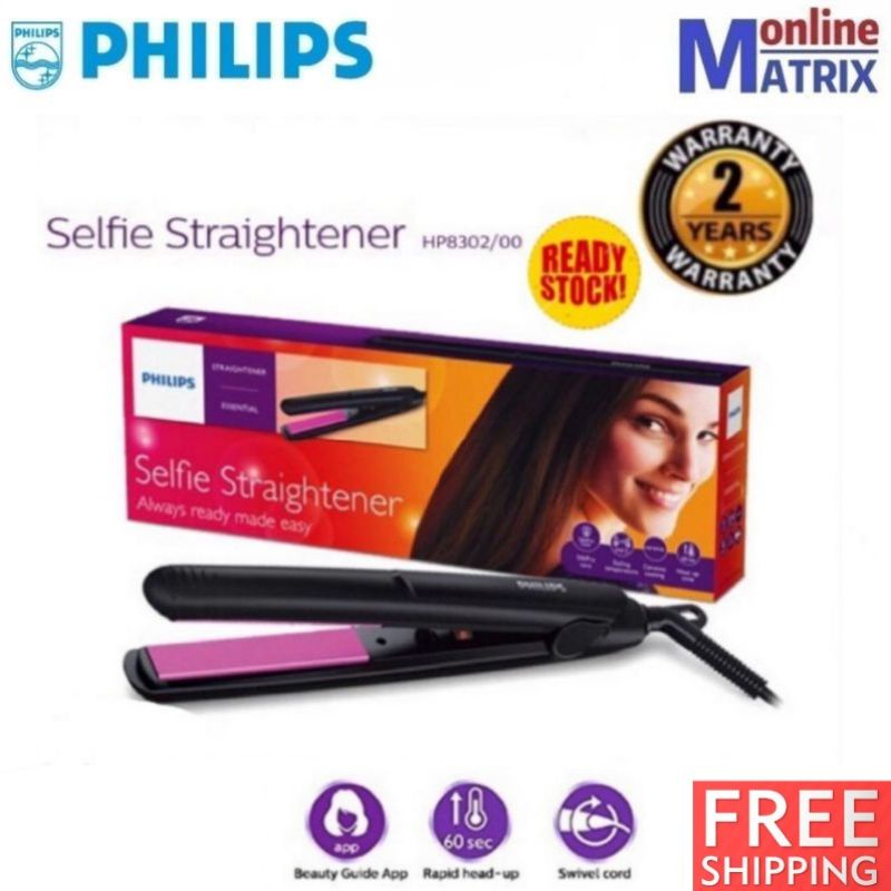 Philips Hair Straightener HP8302 210 C Universal Voltage Flat Iron