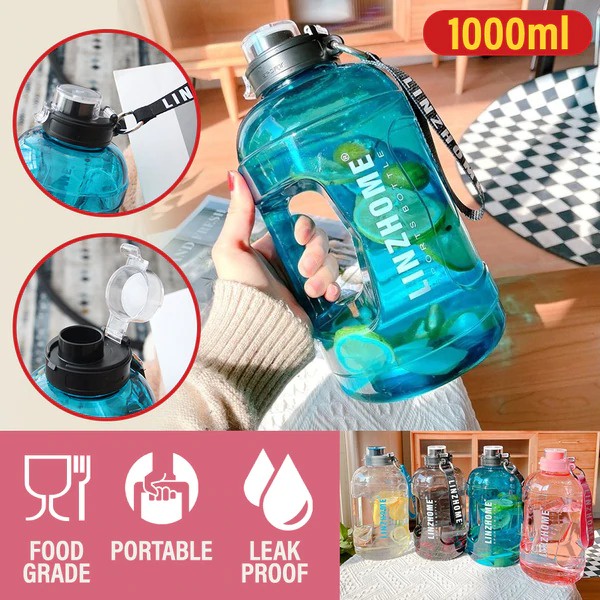 Flexfitt [ 1000ml ] Sports Gym Drinking Water Bottle / Botol Air ...