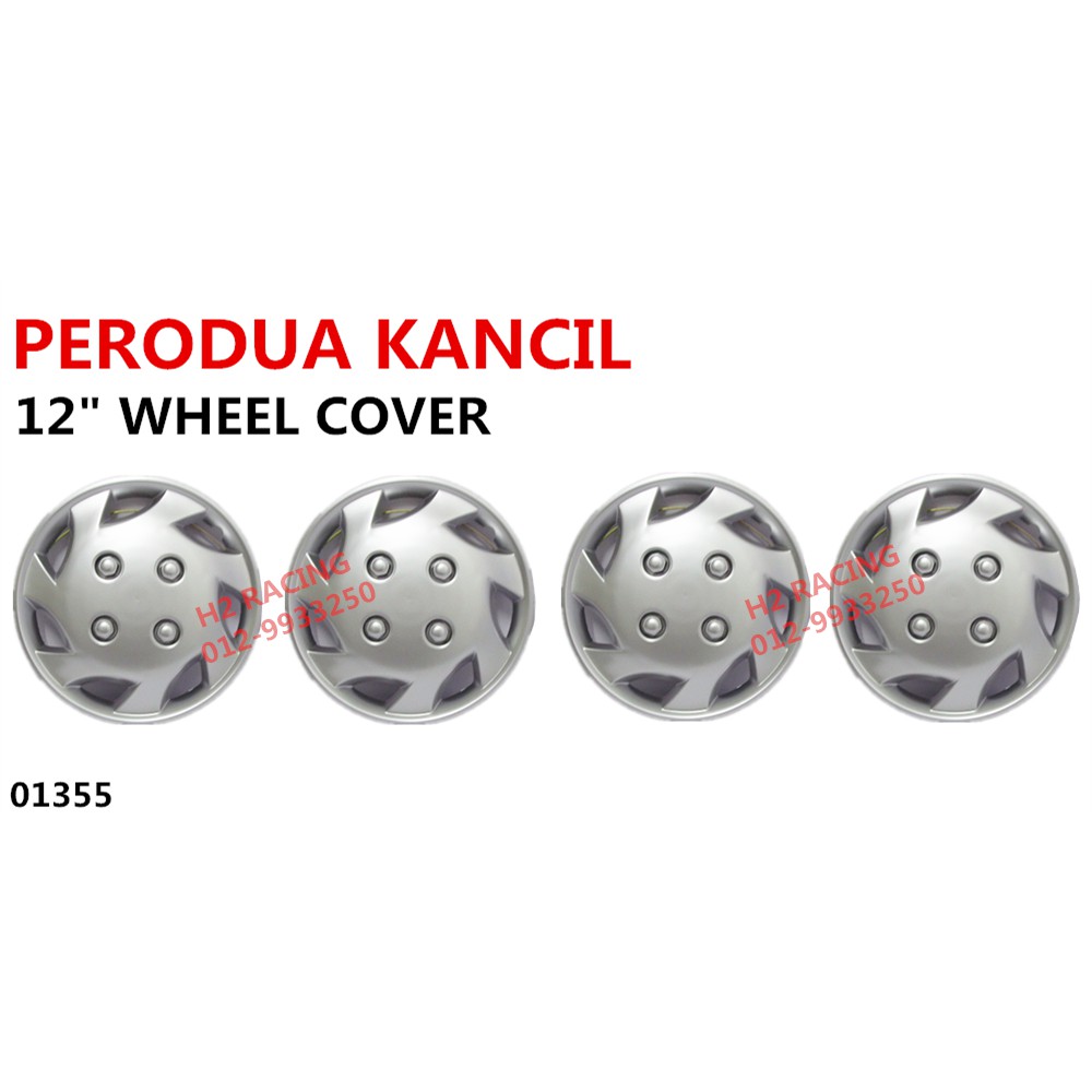 PERODUA KANCIL 4PCS 12INCI WHEEL COVER RIM SET VIVA MIRA L2 L5 KE20