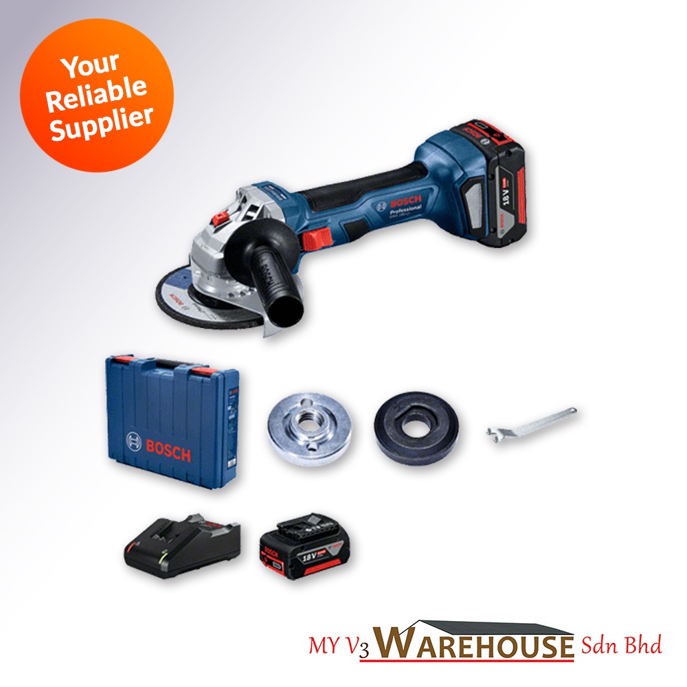 Bosch Gws 180 Li Cordless Angle Grinder Set Shopee Malaysia