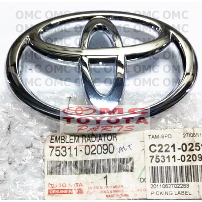 thumbnail image 2 of OEM Genuine Toyota Yaris Front Radiator Grill Emblem Logo 2007-2011 (75311-52140) 2 of 4