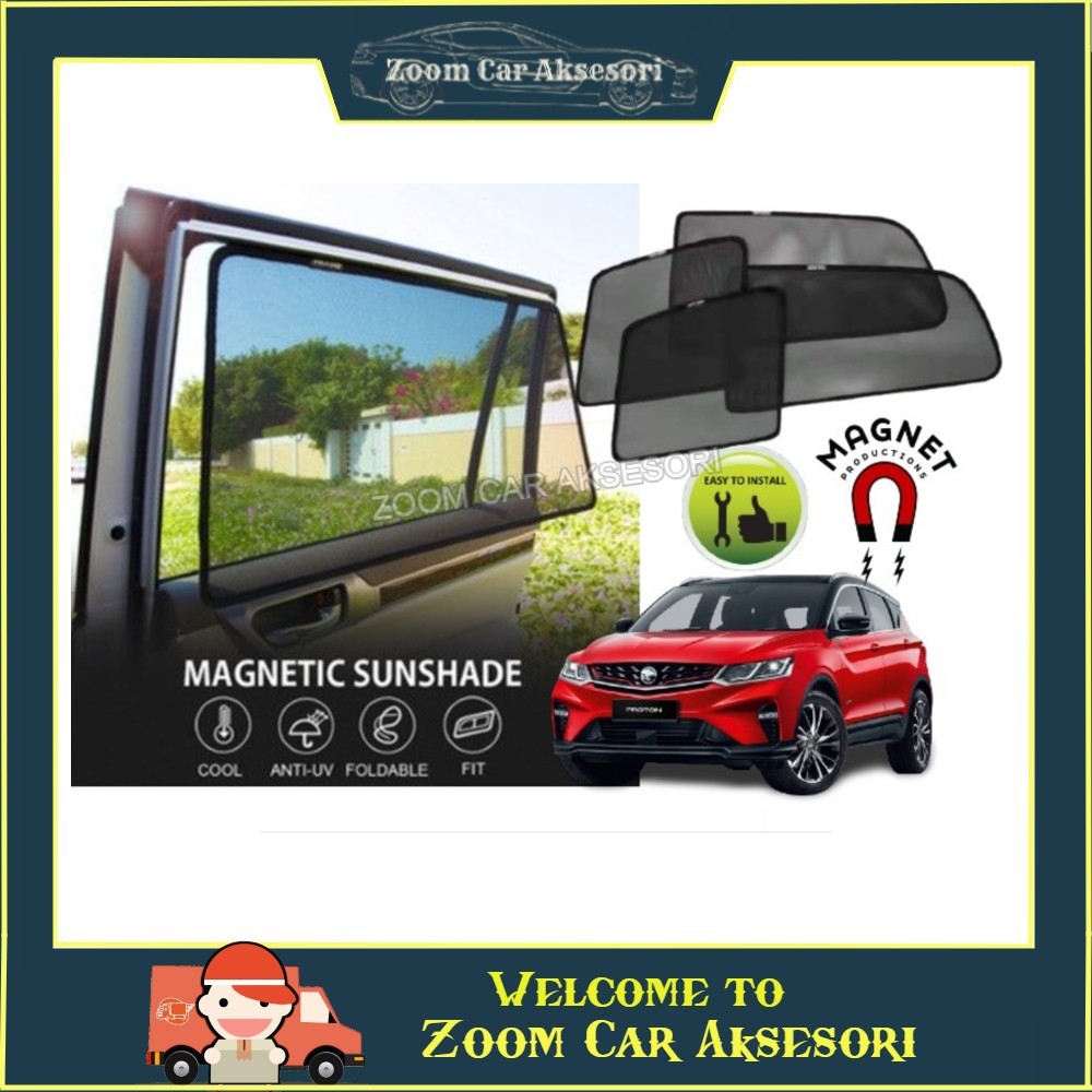 Proton X50 X-50 MAGNET/CLIP Sun Shade UV Cut Custom Fit Magnetic ...