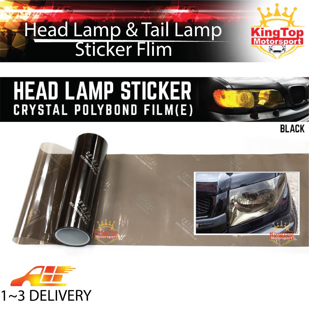 HIGH QUALITY CRYSTAL Car Headlamp Headlight Tail Fog Light Auto Smoke ...