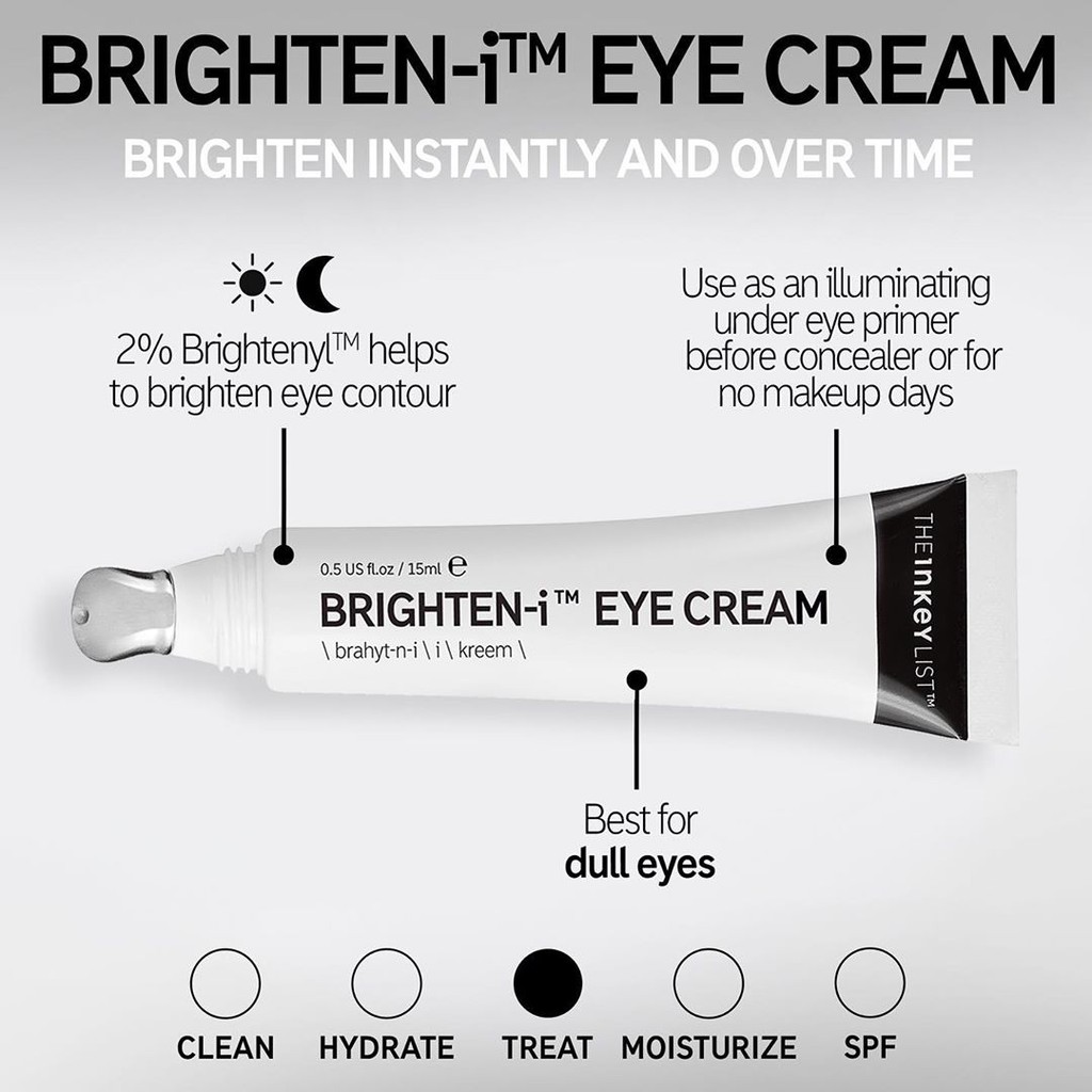👀READY STOCK👀 The Inkey List Brighteni Eye Cream 15mL Shopee Malaysia