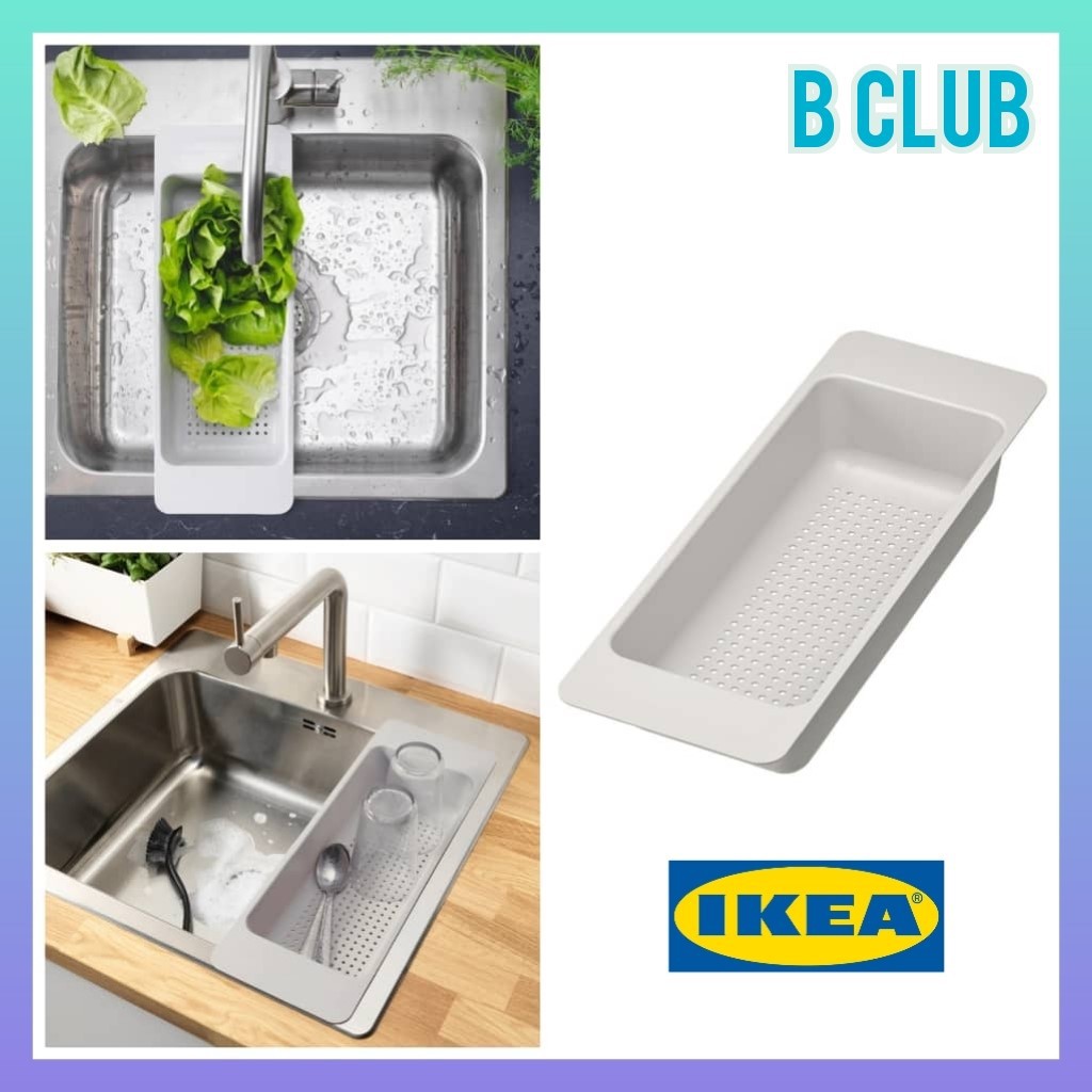 🏠IKEA COLANDER GREY 46X16X9CM IKEA SINK DRAINING TRAY SINK