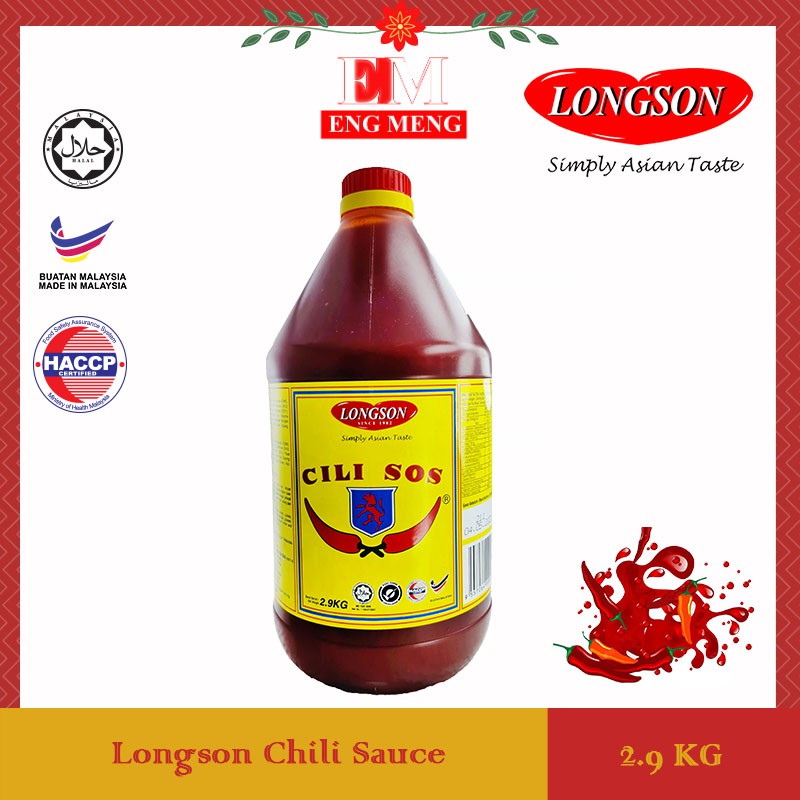 Longson Chilli / Chili Sauce 2.9KG Longson 辣椒酱 2.9KG Longson Sos Cili 2 ...